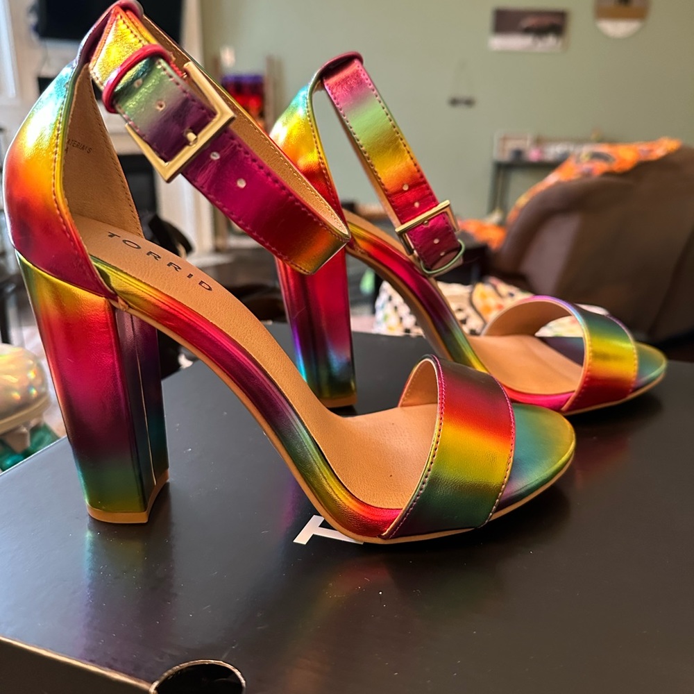New in box torrid rainbow heels